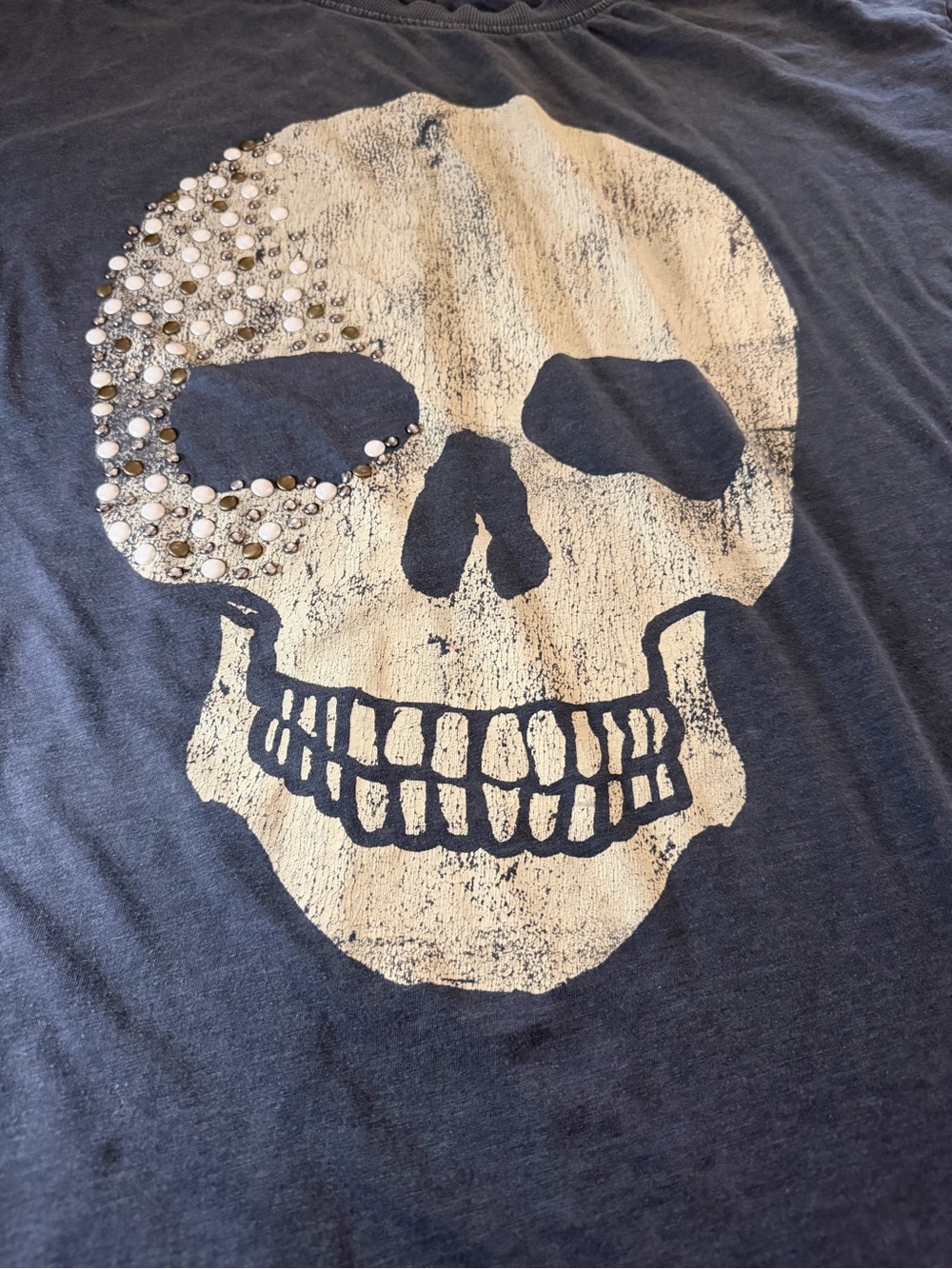 Maurices Studded Skull Accent in Black and Cream